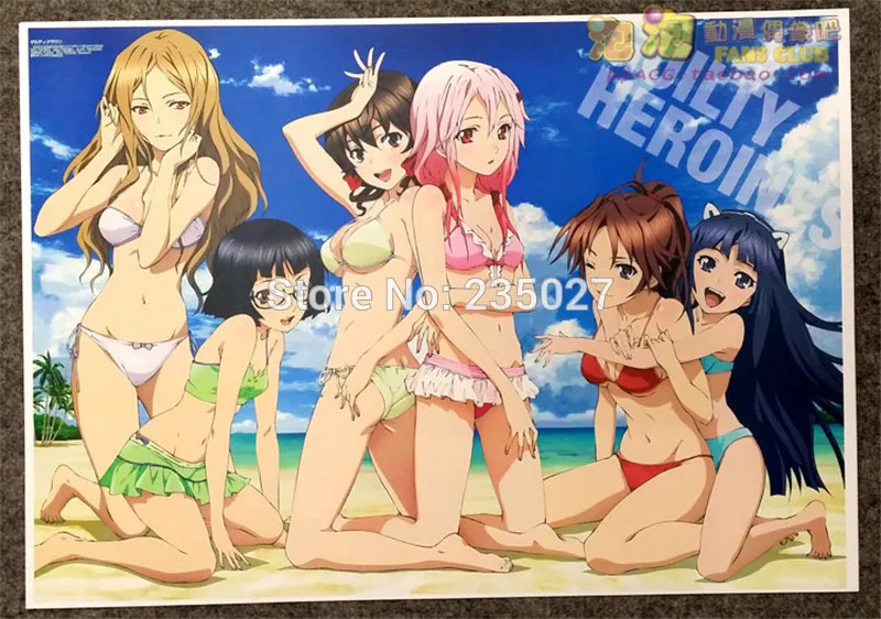 Guilty Crown Inori Yuzuriha anime poster 29.7 cm x 42 cm
