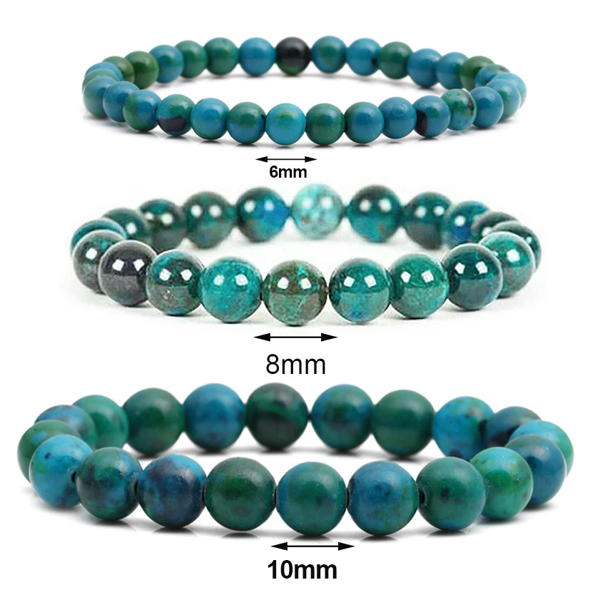6/8/10MM Malachite Bead Bracelets Healing Gemstone Men Women Lovely Jewelry Gift 
