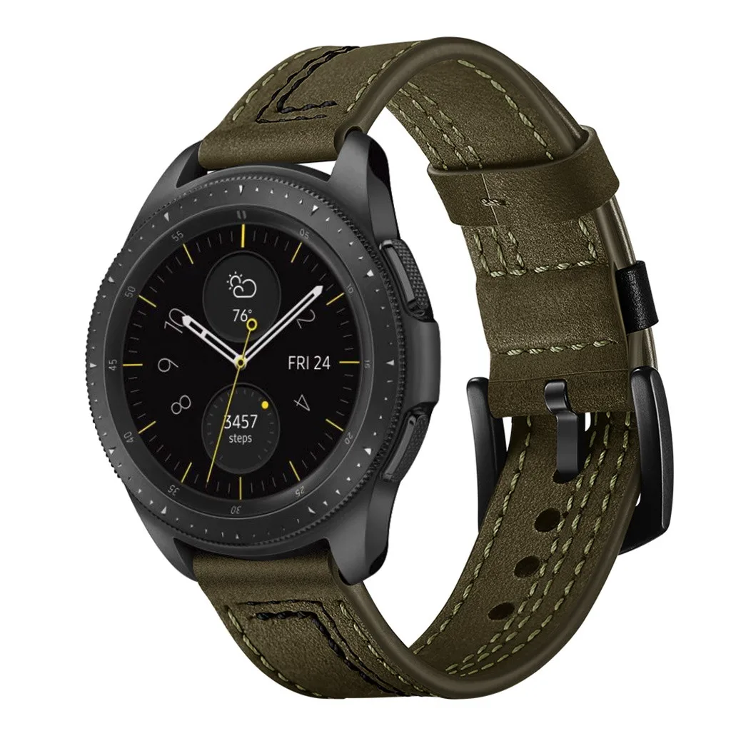 Кожаный ремешок для часов, ремешок для samsung Galaxy Watch 42 мм, ремешок для часов, ремешок для наручных часов, 3 цвета, 20 мм, 19Nov08
