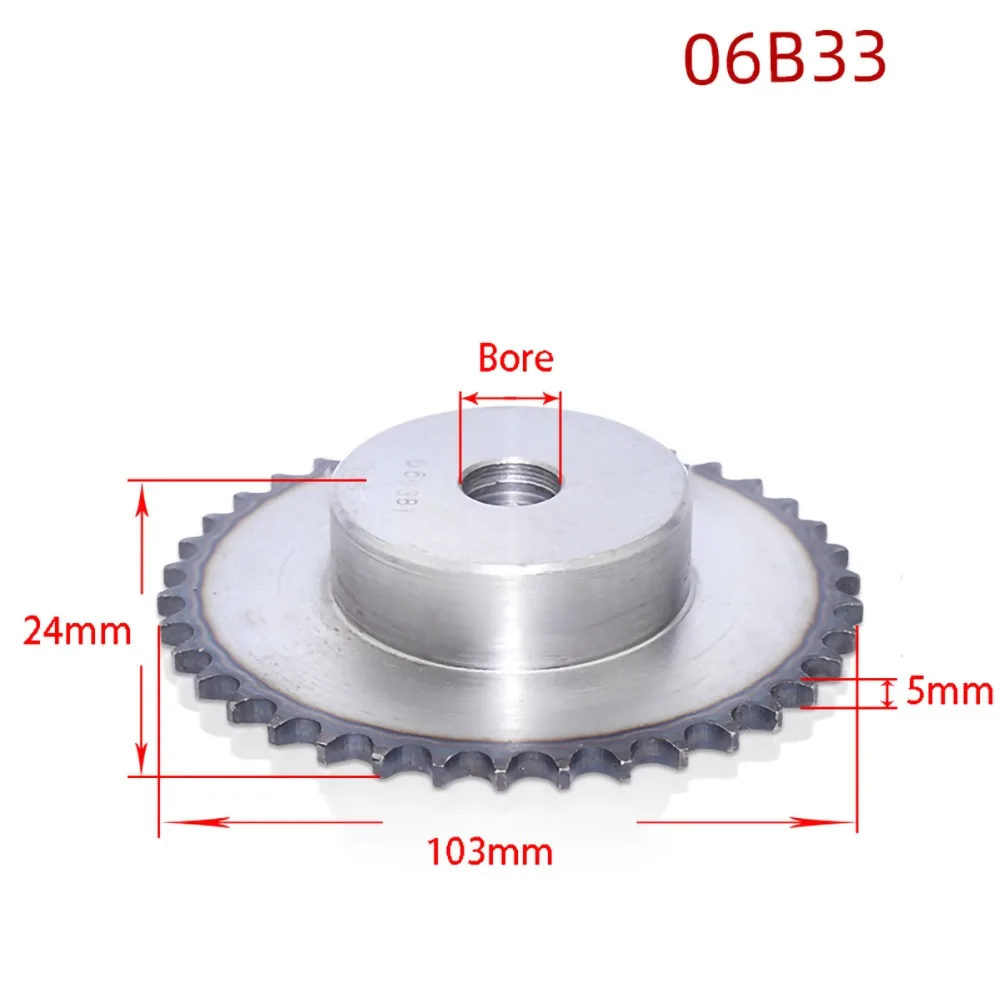33T-3分毛培孔凸台链轮（A3钢）