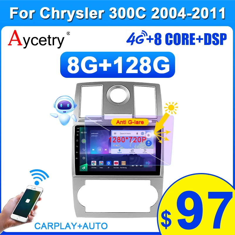 Автомагнитола 2 Din Android 10 GPS для Chrysler Aspen 300C 2004-2008 | Автомобили и мотоциклы