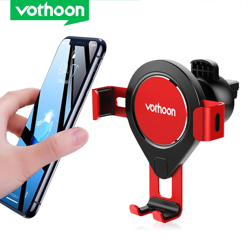 Гравитационный Автомобильный держатель для телефона Vothoon iPhone 11 Pro Xs Samsung S10 S9 автомобильное крепление на