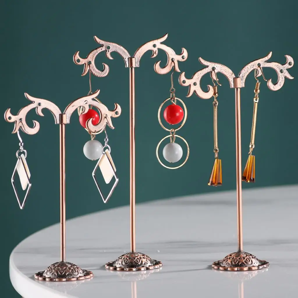 3X JEWELRY EARRING DISPLAY T-BAR STAND DISPLAY SHOWCASE DISPLAY EARRING STANDS