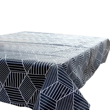 

Anti Dust Picnic Scratchproof Wear Resistant Rectangle Tablecloth Geometric Style Party Decorating Reusable Home Kitchen Outdoor