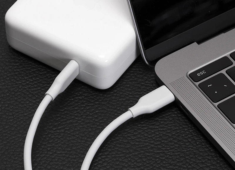 Type-C USB-C Кабель зарядного устройства 2 м 5A Быстрая зарядка для MacBook и применимый PD 29 Вт 30 Вт 45 Вт 60 Вт 61 Вт 65 Вт 87 Вт type-C адаптер питания