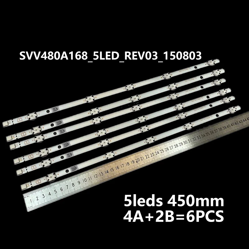 Светодиодная лента для подсветки DLED48287 48HB6T72U Panasonic TX-48DS352E TE48282S25Z2K DLED48287FHD SVV480A16A