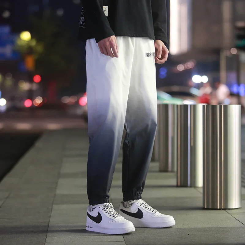 

Large Size Japanese-style Large Size Men's Harem Pants MEN'S Casual Pants Sports Gradient Tie-dye Beam Leg Trousers Night View 7