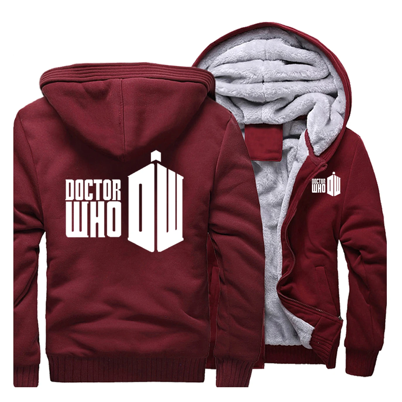 Wine Red 5 Мужские толстовки Doctor Who, Толстовка на весну и зиму, теплая флисовая толстовка в стиле хип-хоп,, хипстерская куртка высокого качества - Цвет: Wine Red 5