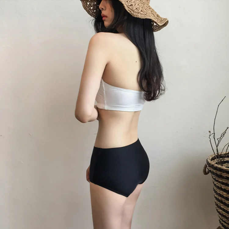 

South Korea New Style Graceful Split Type Small Bust Gathering Large Small Bust Slimming Lace High-waisted Bikini Hot Springs Ba