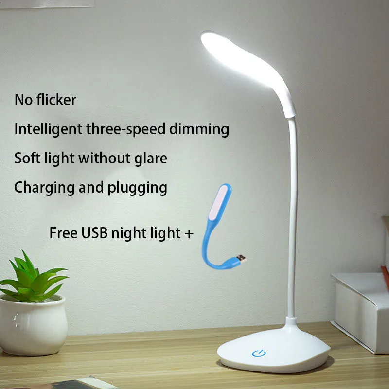 LED lamp rechargable USB small lamp Free shipping for bedroom table lamp reading lamp night light lamp