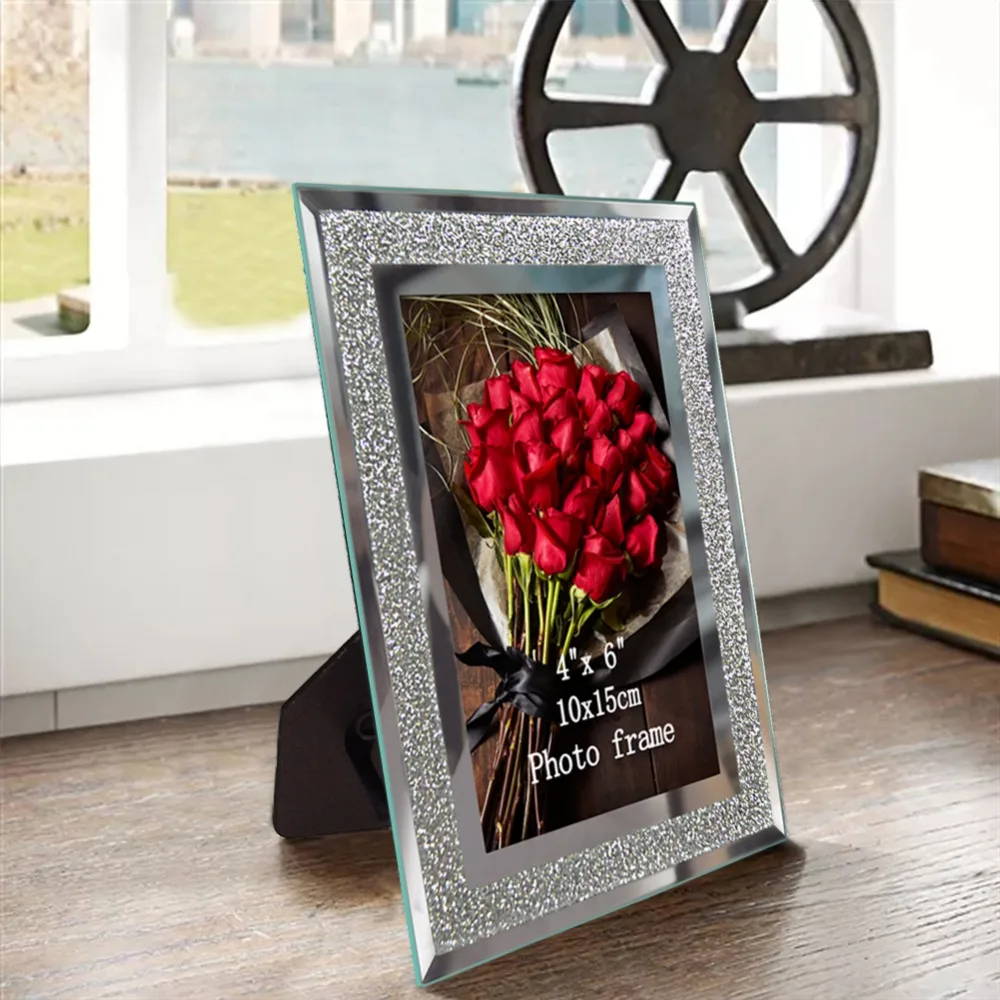 2 шт Giftgarden 5x" стеклянные рамки набор серебряных фоторамок наборы домашнего декора настольные украшения
