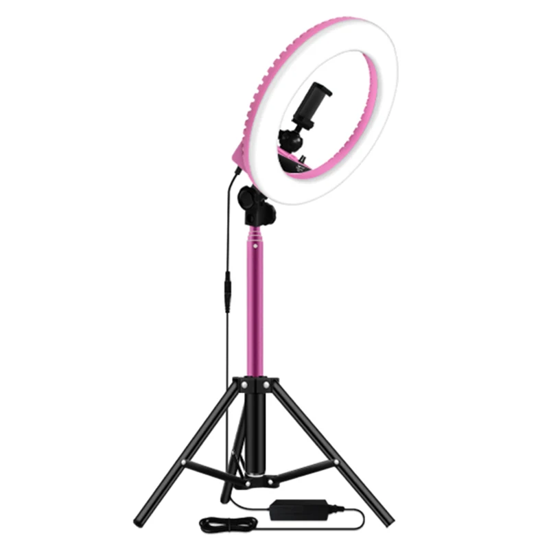 

14 Inch Dimmable 5500K LED Ring Light with 1.6M Tripod for Studio Lamp Photography YouTube Photo Makeup Ring Light