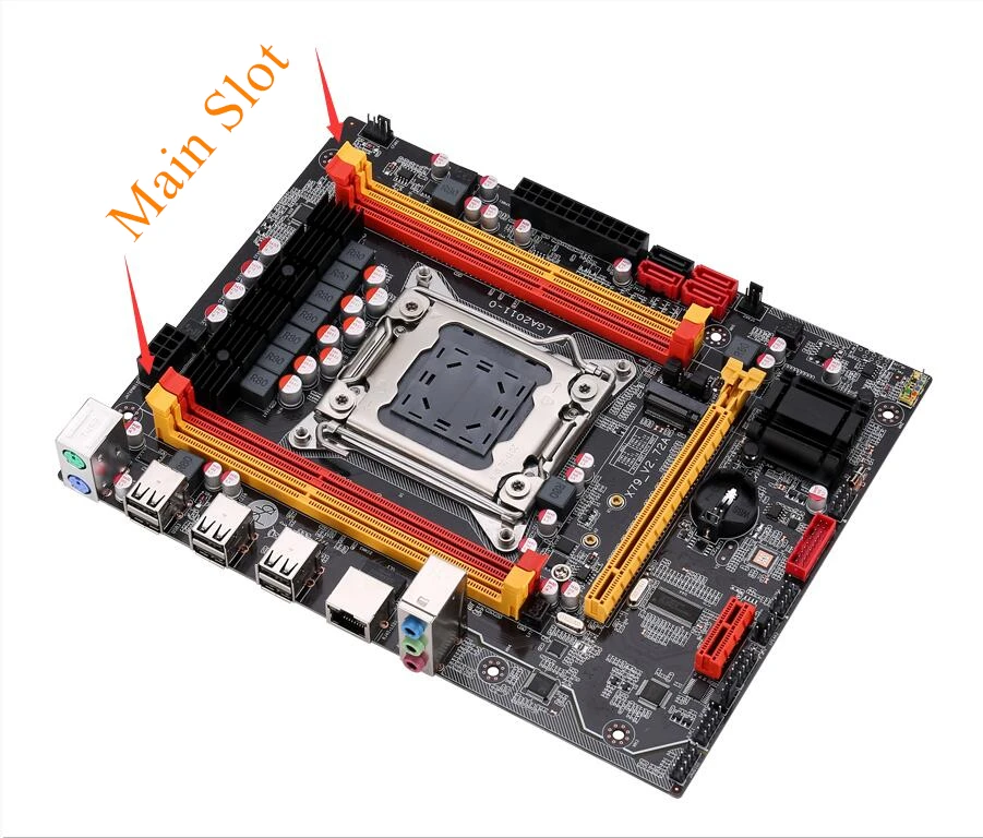 Материнская плата X79 LGA 2011 разъем чип DDR3 память SATA III PCI E NVME M.2 ECC REG для процессора