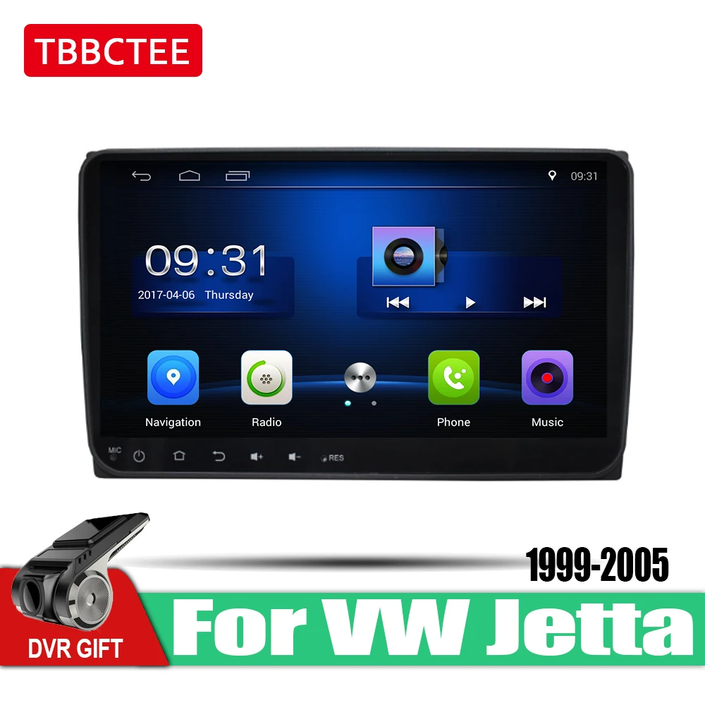 Top TBBCTEE car gps multimedia player For Volkswagen VW Jetta 1999~2005 car Android navigation raido video audio player stereo audio 0