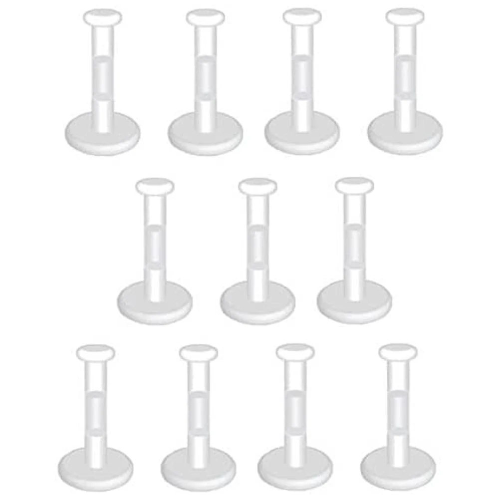 Lot von 10 Precious Pack 14-16GA Clear Bioflex 3 mm Flat Push Top Lip Ear Nose Piercing Retainers Hot – Detail 1