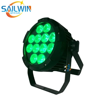 

New 12x18W 6in1 RRGBAW UV IP65 Outdoor Waterproof Battery Powered led par light DJ LED Uplight Stage Par Lights For Wedding