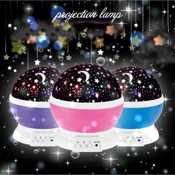 

Novelty Luminous Toys Romantic Starry Sky LED Night Light Projector Battery USB Night Light Creative Birthday Toys For Children
