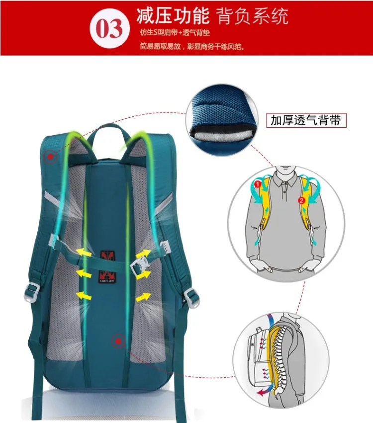Nevo Rhino Cross Border Лидер продаж Повседневная легкая нейлоновая сумка 30L водонепроницаемый рюкзак для путешествий деловой спорта на открытом воздухе