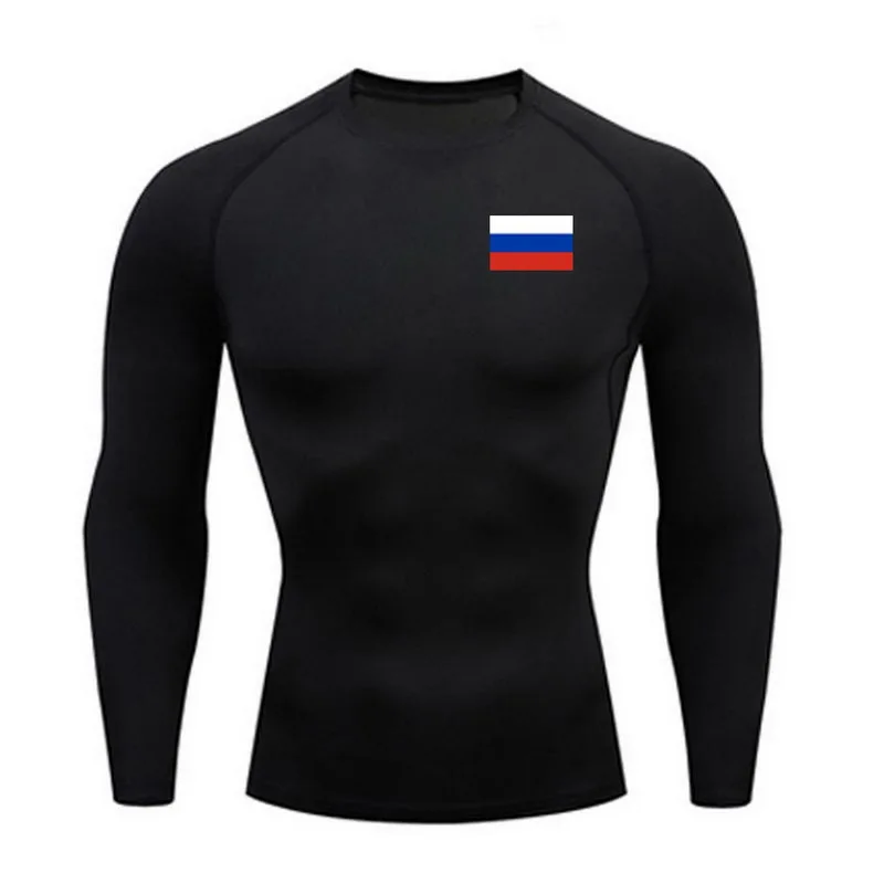 Training jogging new brand quick-drying T-shirt tights thermal underwear suit men's sports league national standard_11