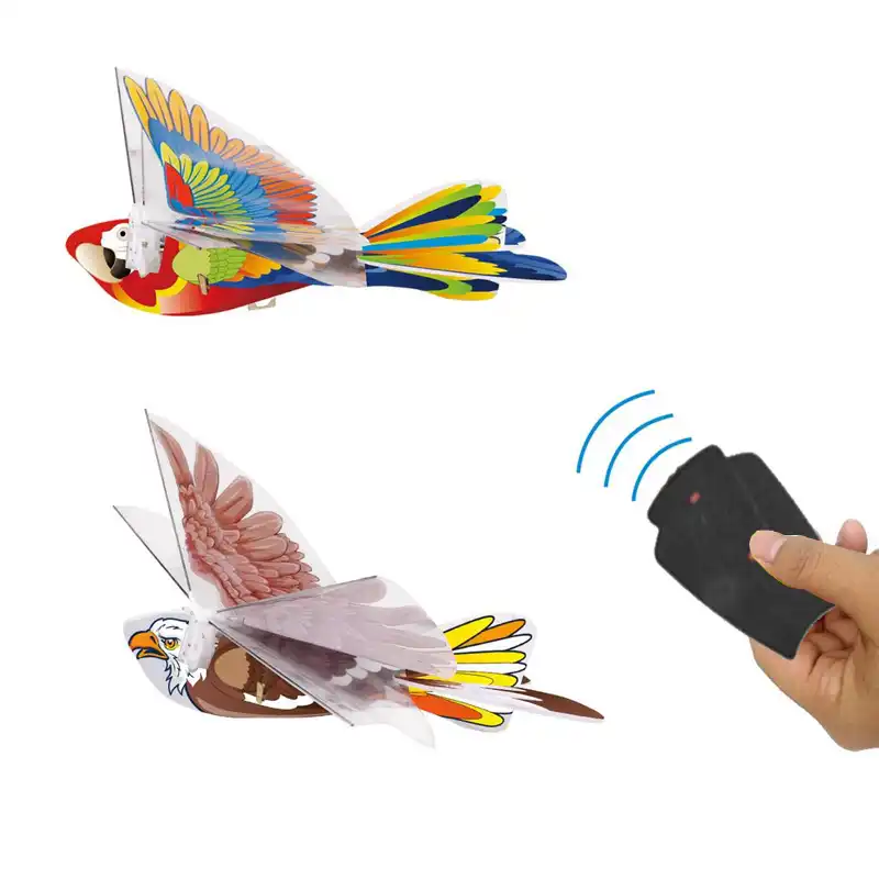 remote control flying bird cat toy