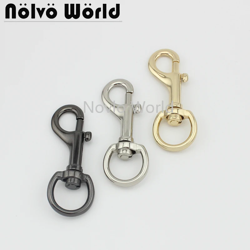 

Wholesale 500pcs,3 colors accept mix color, 76*19.5mm 3/4 inch, metal snap hook handbag lobster buckle swivel clasp hook