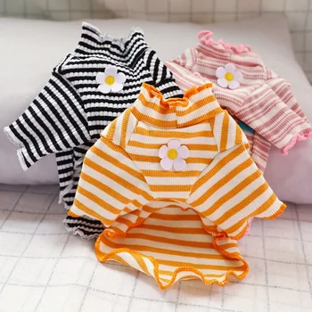 

Cute Flower Print Dog Shirt Summer Stripe Pet Clothes for Small Dogs Pets Clothing Puppy Vest Sweater Chihuahua Yorkies Shirts