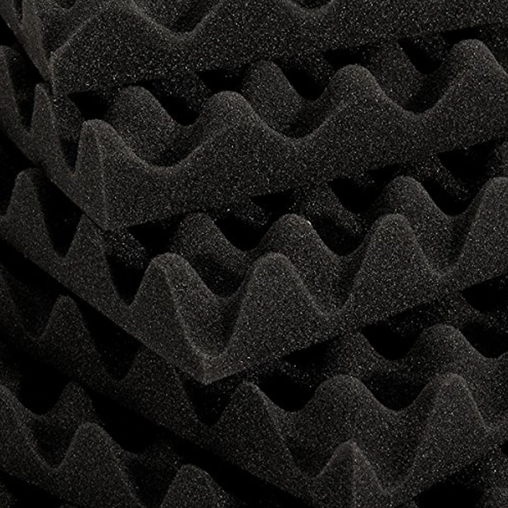 6pcs Wedge Tiles For KTV Wall Noise Absorbing Flameproof Acoustic Foam Sound Proof 30x30cm Polyurethane Studio Room Treatment