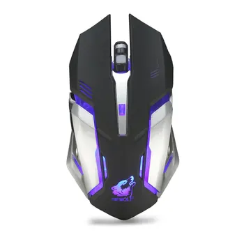 

X7 Optical Gaming Mouse 6 Buttons Professional Ergonomic Computer Mouse LED Luminous 2.4G Wireless Mouse for PC Computer Laptop