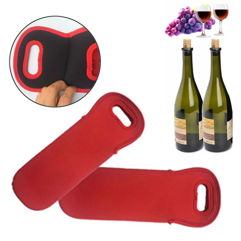 Kitchen Wine Bags Bar Tools Holder Party Neoprene Bottle Cooler Tote Carrier Accessories Outdoor For Drinking Wine Holding Bag