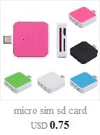 Micro sim sd кард-ридер usb 2,0 кардридер OTG Тип C к USB 2,0 Micro SD TF кард-ридер адаптер для Android телефона