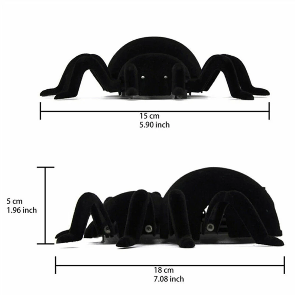 Rc животные паук дистанционного управления игрушка Инфракрасный детский подарок Моделирование Пушистый электронный Альпинизм на стену тарантул