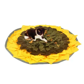 

Pet Dogs Sunflower Sniffing Pad Choking Preventionre Feeding Training Carpet Mat