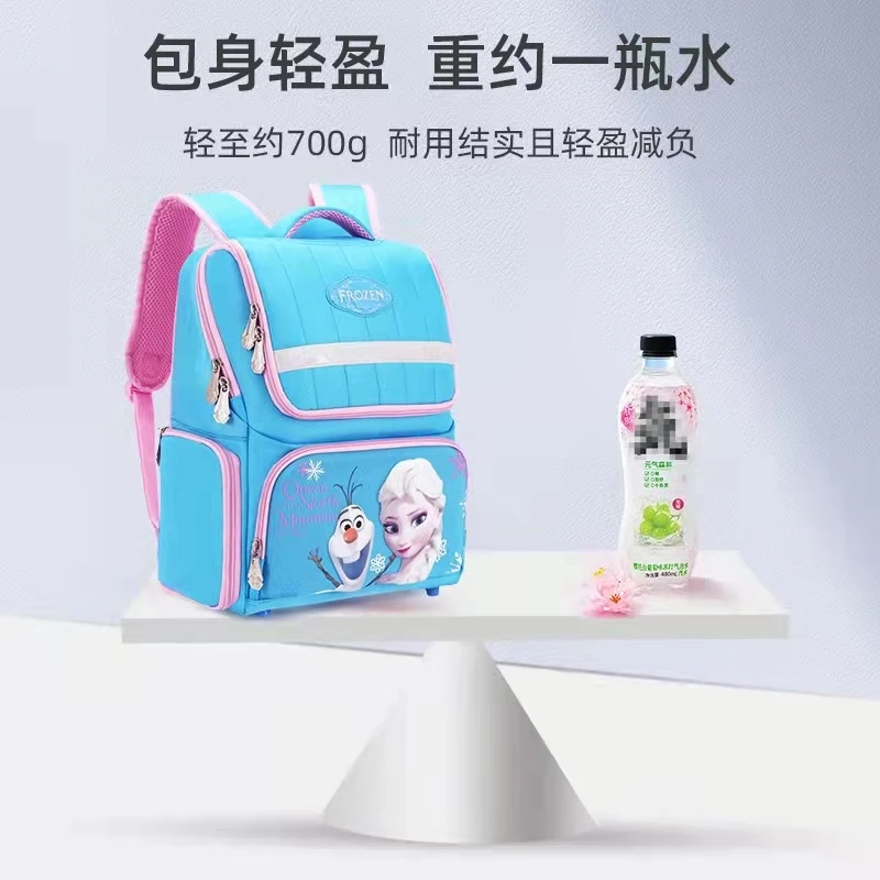 Disney Frozen Sofia School Bag For Girl Primary Student Shoulder Orthopedic Backpack Anna Elsa Grade 1-5 Large Capacity Mochilas