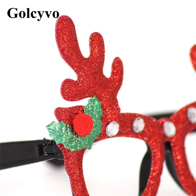 Очки для празднования Рождества рамка Санта снеговик косплей милый подарок для взрослых детей игрушка украшения