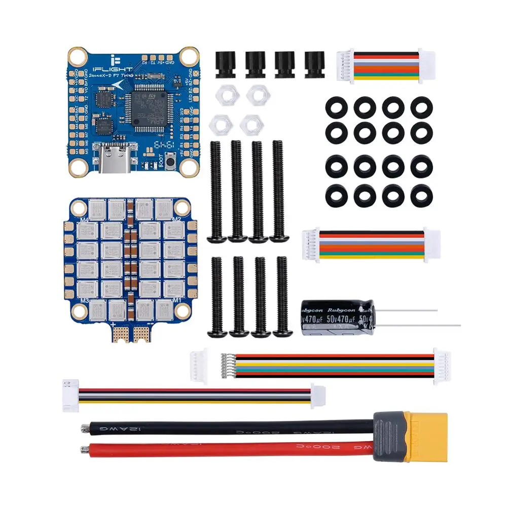 IFlight SucceX-D F7 TwinG 60A Stack с V2.2 FC/SucceX V2.1 Plus BLHeli_32 2-6S ESC для HD FPV системы | Игрушки и хобби