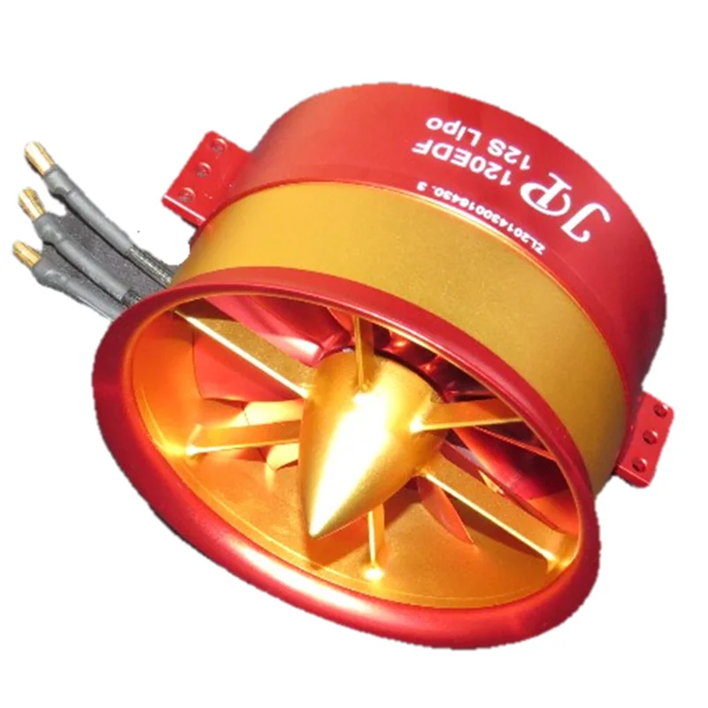 EDF metal 120mm ducted fan with brushless motor 12S thrust up to 9 KG