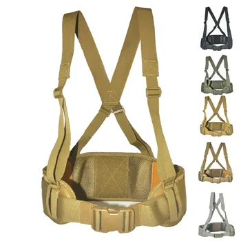 

Tactical Molle Belt Men's Army Military Special 1000D Nylon belt Convenient combat Girdle EAS H-shaped Adjustable Soft Padded