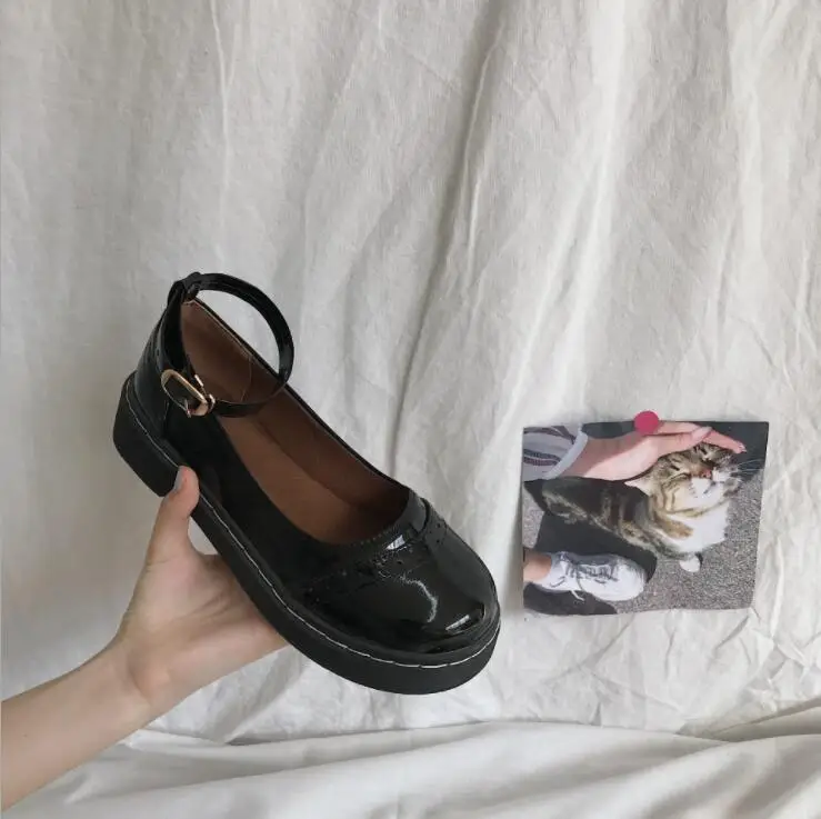 Милые туфли в стиле Лолиты в стиле Харадзюку школьная форма для японской средней школы обувь для школьниц обувь для костюмированной вечеринки для взрослых и женщин