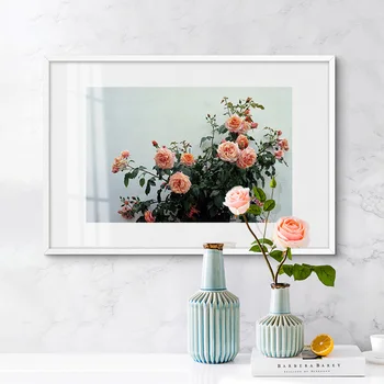 

Nordic Rose Canvas Painting Wall Art Poster And Print Wall Pictures For Living Room Decor Pictures On The Wall Cuadros Modernos
