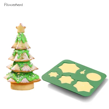 

Silicone Cake Mold DIY Christmas Tree Silicone Bakeware Fondant Cake Decorating Tools Baking Accessories Handmade Soap Mold