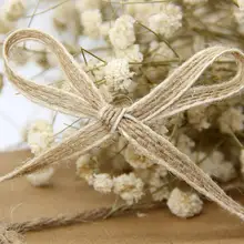 Натуральный деревенский Свадебный 10 м* 0,5 см Mariage рыба шелковая Конопля украшение лентами рулон ленты с белой линией украшения Винтаж