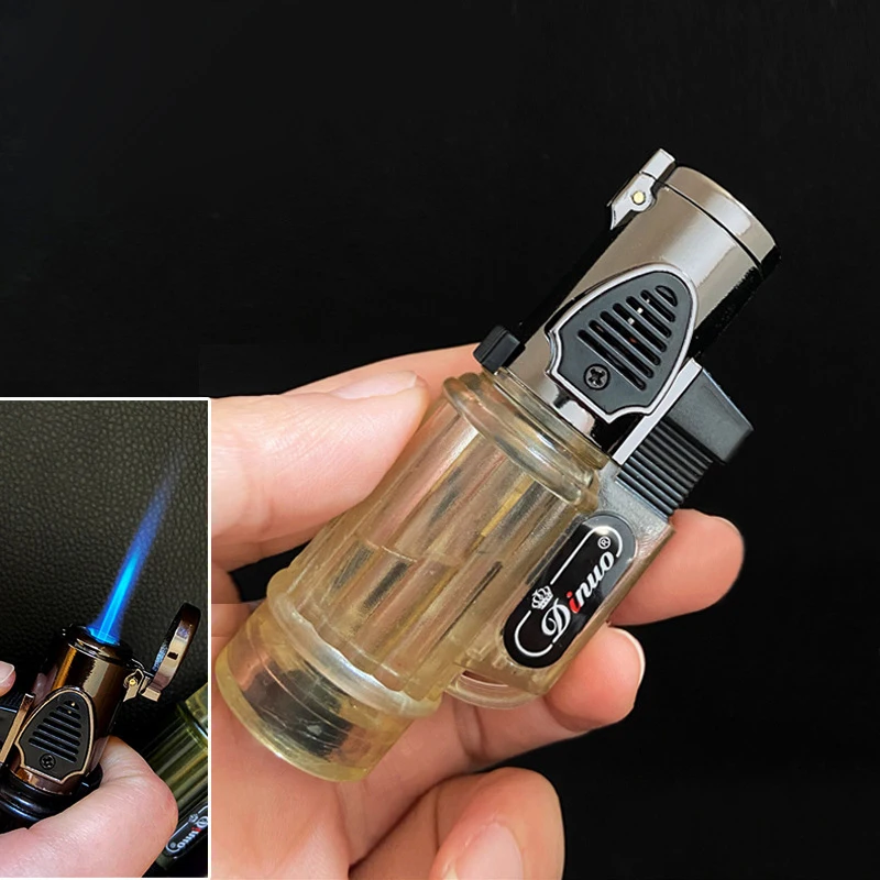 

Mini Torch Jet Camping Survival Lighter Windproof Gas Metal Lighter Inflatable Butane 1300 C Cigarette Cigar Lighter