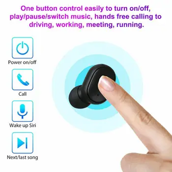 

TWS Bluetooth 5.0 Earphones Wireless Earbuds Noise Handsfree Cancelling With Ear Headphones Buds Headsets L3L9