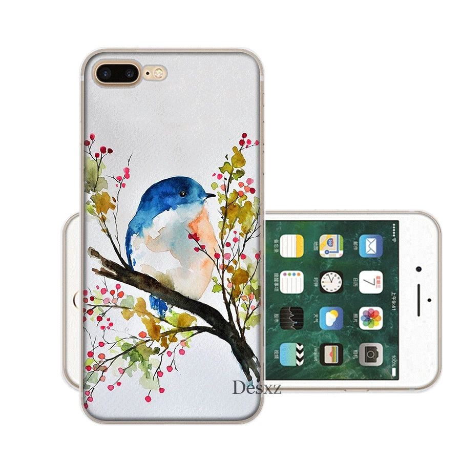 Мобильный чехол для iPhone X XS Max XR 6 6S 7 8 Plus 5 5S SE жесткий чехол с защитой от птиц