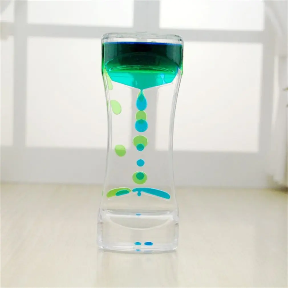 Liquid Motion Timer Bubbler Best Sensory Toy for Relaxation, Liquid Motion Timer Toy Floating Color Mini Lava Lamp Timer - Цвет: as is shown