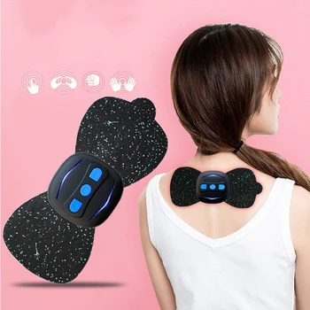 

Portable Electric Cervical Spine Mini Massage Patch 5 Modes Massage Vibration Muscle Relaxation Shoulder Neck Massage Chargeable