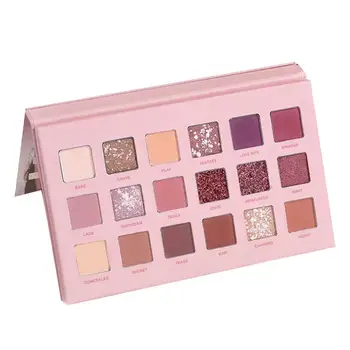 

18 Colors Nude Glitter Eyeshadow Lasting Matte Shimmer Eye Shadow Powder Pallet