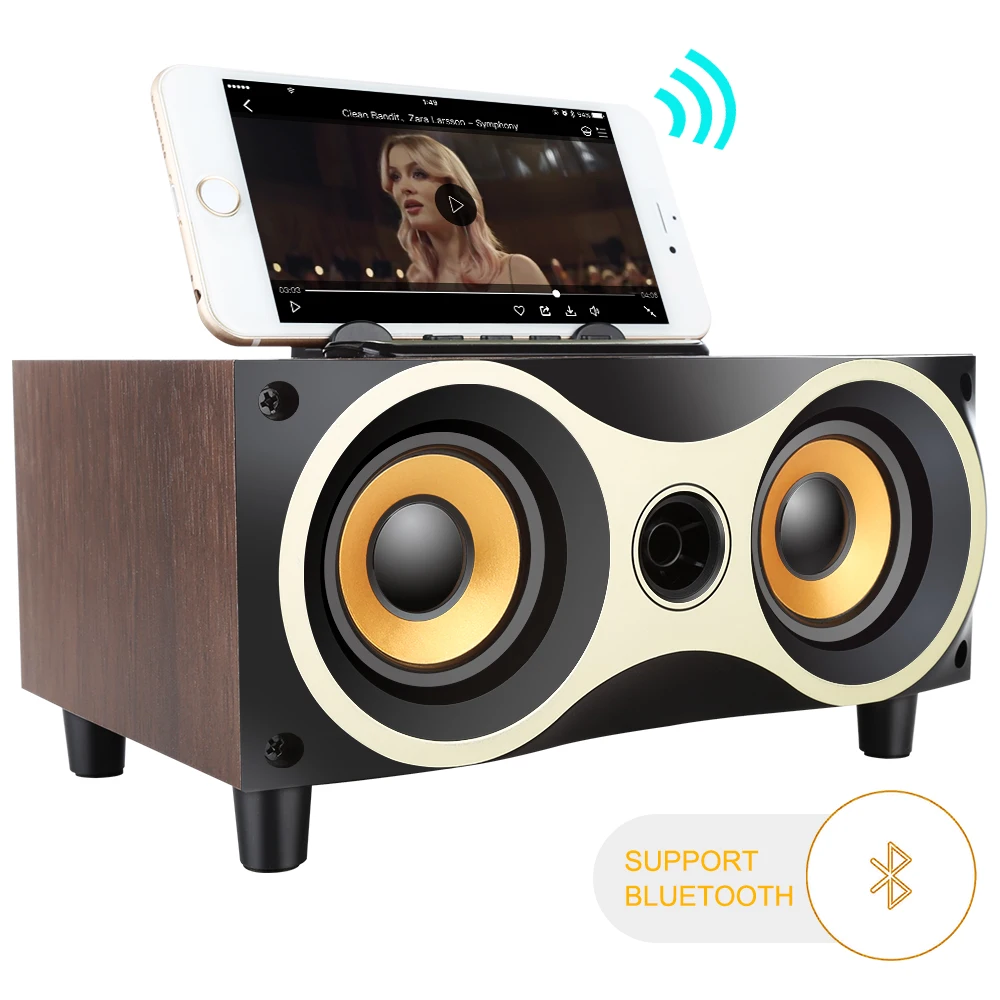 Thzio беспроводные деревянные Bluetooth колонки Hifi Soundbar, сабвуфер домашний кинотеатр музыкальный центр громкий динамик AUX FM MP3 музыкальный Бумбокс