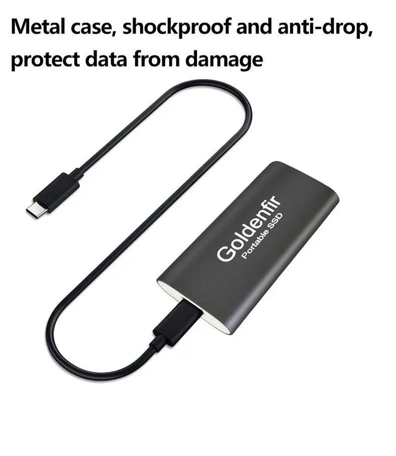 Goldenfir мини Портативный SSD 60 Гб 64 ГБ 120 ГБ 128 ГБ 240 ГБ 256 ГБ 480 ГБ 512 960 1 ТБ USB 3,0 внешний твердотельный накопитель