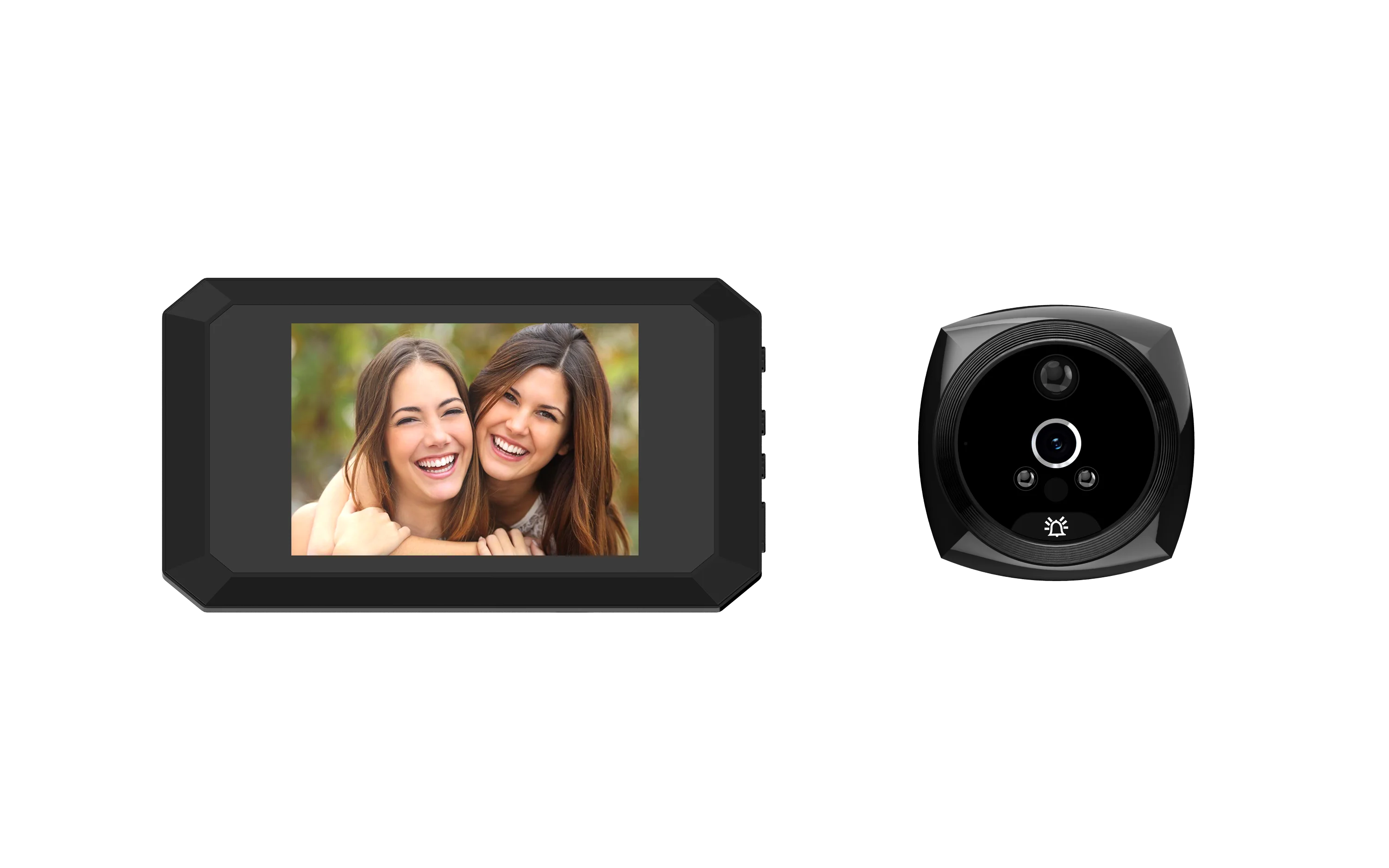 

4 Inch 2MP 1080P Visual Doorbell Peephole Viewer Wired Video Door Phone
